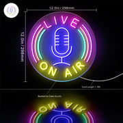 Live On Air Flex Silicone LED Sign (Neon-Style, LED Technology) - LED Gift Works