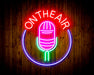 Microphone On The Air Flex Silicone LED Sign (Neon-Style, LED Technology) - Way Up Gifts