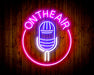 Microphone On The Air Flex Silicone LED Sign (Neon-Style, LED Technology) - Way Up Gifts