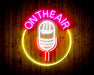 Microphone On The Air Flex Silicone LED Sign (Neon-Style, LED Technology) - Way Up Gifts