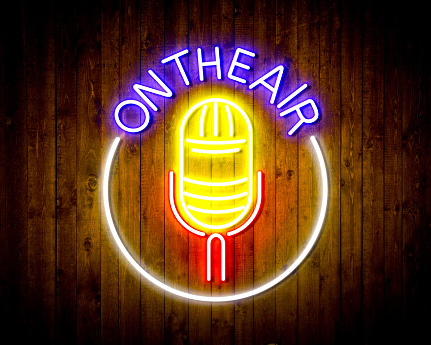 Microphone On The Air Flex Silicone LED Sign (Neon-Style, LED Technology) - Way Up Gifts