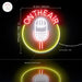 Microphone On The Air Flex Silicone LED Sign (Neon-Style, LED Technology) - Way Up Gifts
