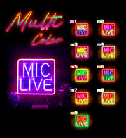 Mic Live Flex Silicone LED Sign (Neon-Style, LED Technology) - LED Gift Works