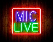 Mic Live Flex Silicone LED Sign (Neon-Style, LED Technology) - LED Gift Works