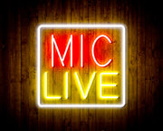 Mic Live Flex Silicone LED Sign (Neon-Style, LED Technology) - LED Gift Works