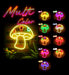 Mushroom Flex Silicone LED Sign (Neon-Style, LED Technology) - Way Up Gifts