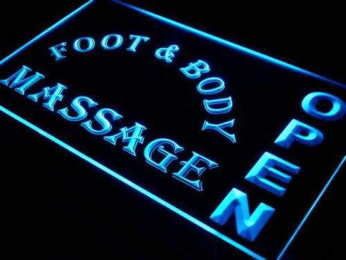 Foot and Body Massage Open LED Light Sign - Way Up Gifts