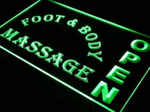 Foot and Body Massage Open LED Light Sign - Way Up Gifts