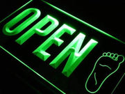Foot Massage Open LED Light Sign - LED Gift Works
