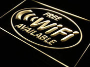 Free Wifi Available LED Light Sign - LED Gift Works