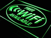 Free Wifi Available LED Light Sign - LED Gift Works