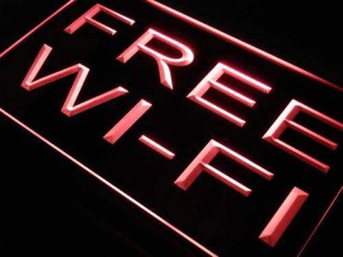 Free Wifi LED Light Sign - LED Gift Works