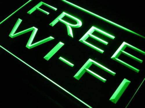 Free Wifi LED Light Sign - Way Up Gifts