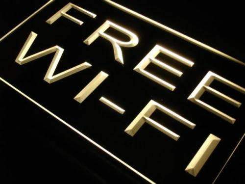 Free Wifi LED Light Sign - Way Up Gifts