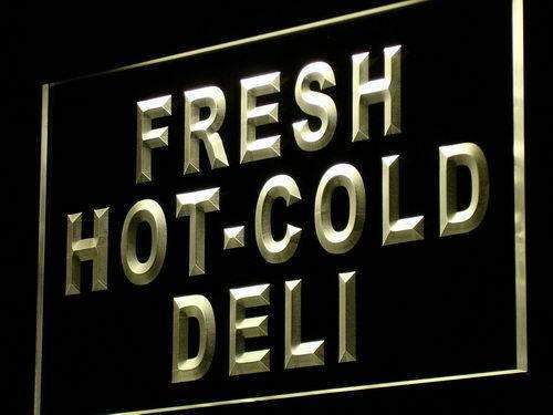 Fresh Hot Cold Deli LED Light Sign - LED Gift Works