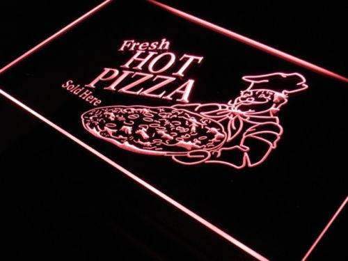 Fresh Hot Pizza LED Light Sign - LED Gift Works