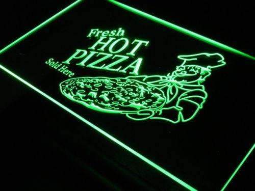 Fresh Hot Pizza LED Light Sign - LED Gift Works