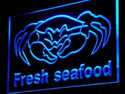 Fresh Seafood Crab LED Light Sign - LED Gift Works
