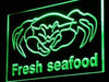 Fresh Seafood Crab LED Light Sign - Way Up Gifts
