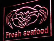 Fresh Seafood Crab LED Light Sign - LED Gift Works
