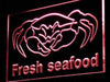 Fresh Seafood Crab LED Light Sign - Way Up Gifts