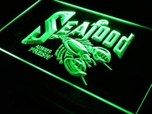 Fresh Seafood Lobster LED Light Sign - Way Up Gifts