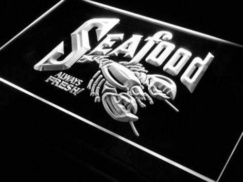 Fresh Seafood Lobster LED Light Sign - LED Gift Works