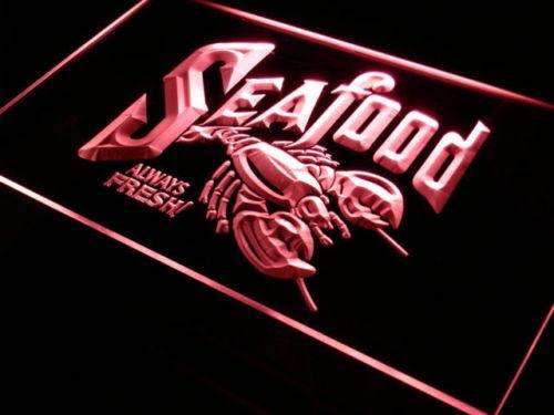 Fresh Seafood Lobster LED Light Sign - Way Up Gifts