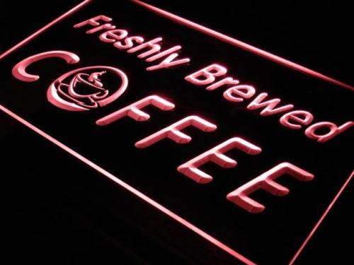 Freshly Brewed Coffee LED Light Sign - Way Up Gifts