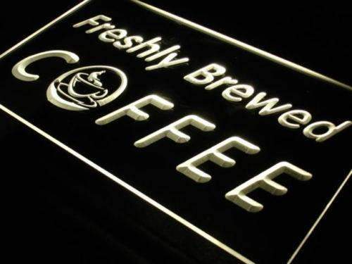 Freshly Brewed Coffee LED Light Sign - Way Up Gifts