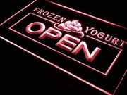 Fro Yo Frozen Yogurt Open LED Light Sign - LED Gift Works