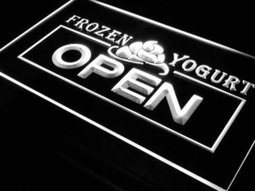 Fro Yo Frozen Yogurt Open LED Light Sign - LED Gift Works