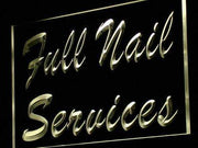 Full Nail Services LED Light Sign - LED Gift Works