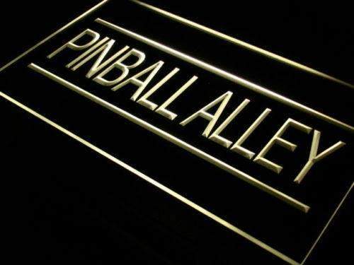 Game Room Arcade Pinball Alley LED Light Sign - Way Up Gifts