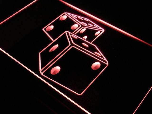 Game Room Dice LED Light Sign - Way Up Gifts