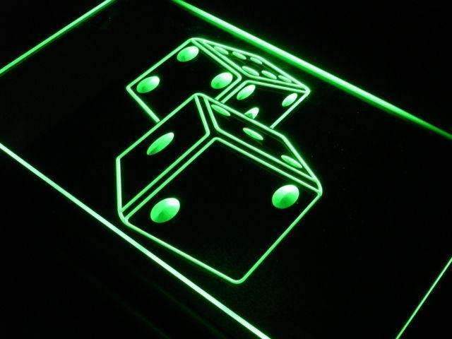 Game Room Dice LED Light Sign - LED Gift Works