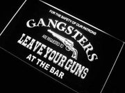 Gangsters Leave Guns at Bar LED Light Sign - LED Gift Works