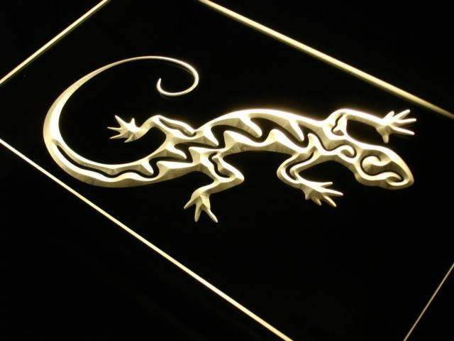 Gecko Lizard LED Light Sign - Way Up Gifts