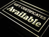Gift Certificates Available LED Light Sign - Way Up Gifts