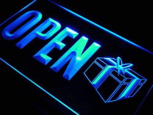 Gift Shop Open LED Light Sign - Way Up Gifts