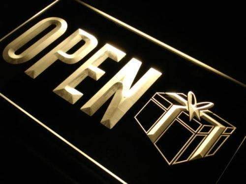 Gift Shop Open LED Light Sign - Way Up Gifts
