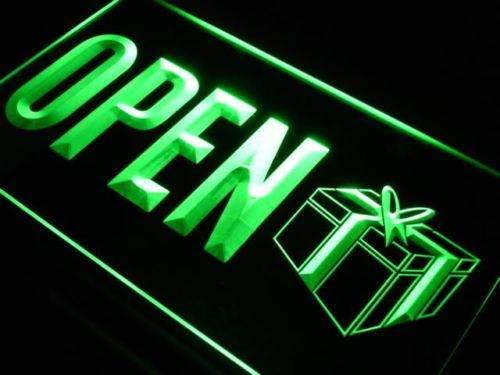 Gift Shop Open LED Light Sign - Way Up Gifts