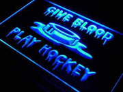 Give Blood Play Hockey LED Light Sign - LED Gift Works