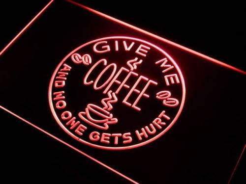 Give Me Coffee LED Light Sign - LED Gift Works