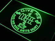 Give Me Coffee LED Light Sign - LED Gift Works
