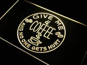 Give Me Coffee LED Light Sign - LED Gift Works