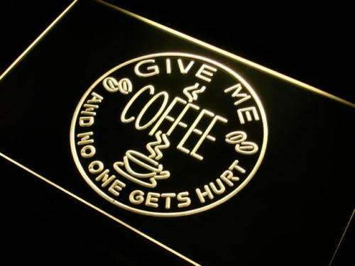 Give Me Coffee LED Light Sign - Way Up Gifts