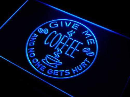 Give Me Coffee LED Light Sign - LED Gift Works