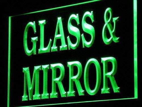 Glass and Mirror Shop LED Light Sign - LED Gift Works