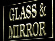 Glass and Mirror Shop LED Light Sign - LED Gift Works